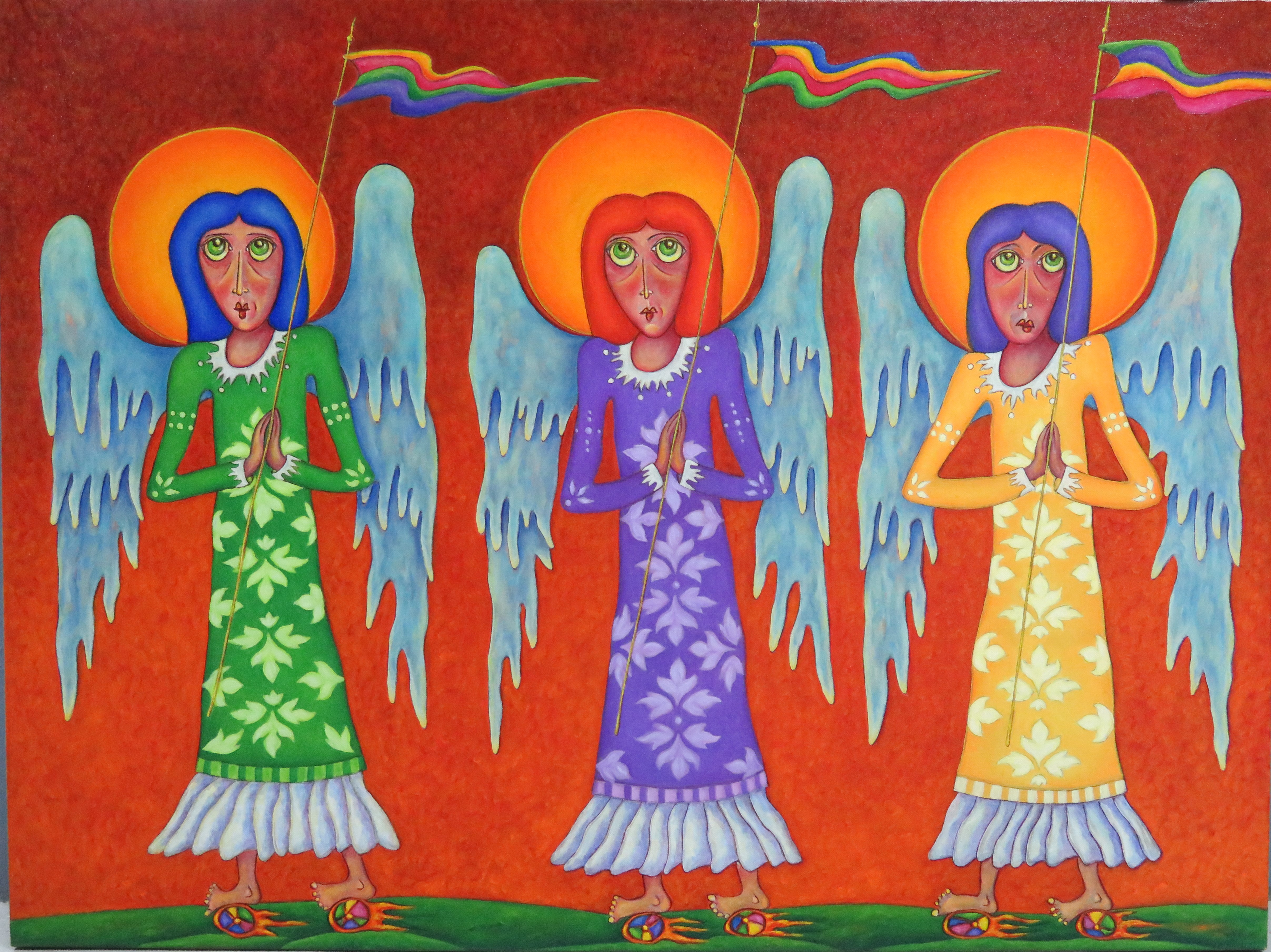 Three Standing Angels